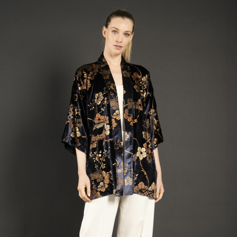 Fortuny Isabel | Printed velvet Kimono Coat